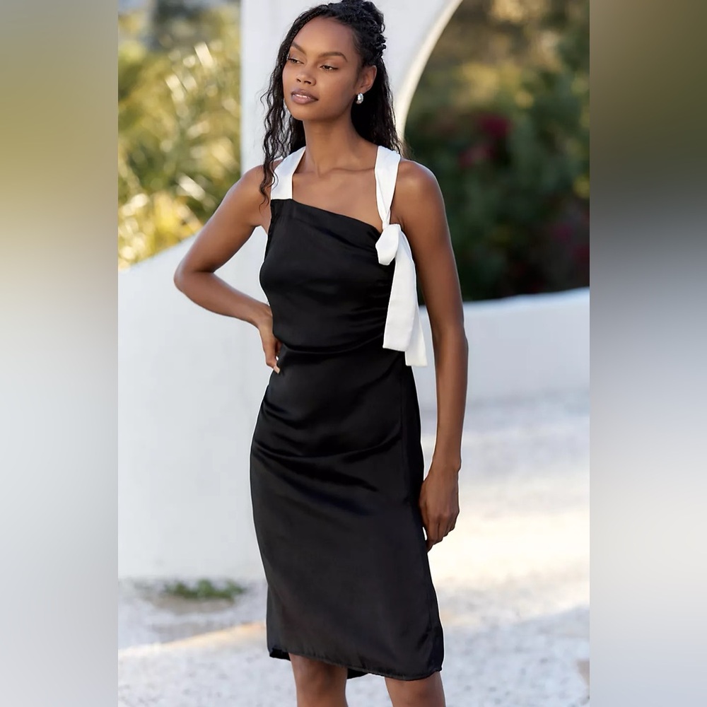 Anthropologie Celandine Halter Midi Dress